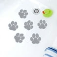 thumbnail image 1 of SlipX Solutions Adhesive Paw Print Bath Treads (6 Count, Tan), 1 of 4