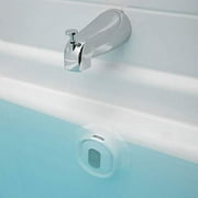 SlipX Solutions Better Soak 6.75’’ Adjustable Overflow Drain Cover with Suction Cups