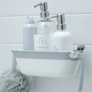 SlipX Solutions Patented Power Lock Suction Cup Shower Basket