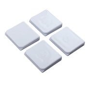 SlipX Solutions Shower Curtain Splash Clips, 4 Count, White