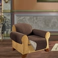 thumbnail image 1 of Slipcover Furniture Protector Great for Pets & Children,Chair Size Chocolate Cream, 1 of 3