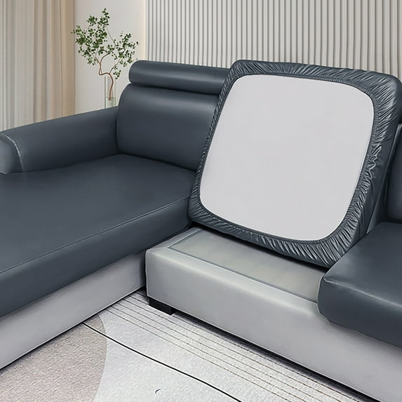 Slipcover Hokway Stretch Pu Leather Couch Cushion Slipcover Furniture Protector Set Apeya