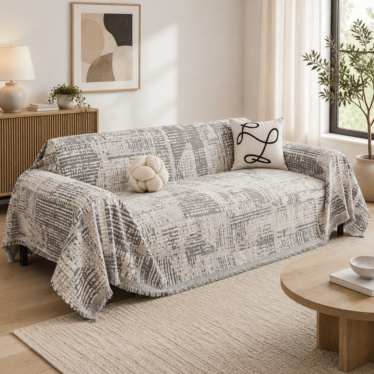 Slipcovers 11# Light Grey Artistic Gradient 71