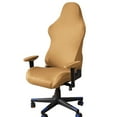thumbnail image 1 of Slipcovers Cloth Stretch Polyester Chair Cover for Reclining Racing Gaming Chair (Only Chair Covers), Camel, 1 of 4