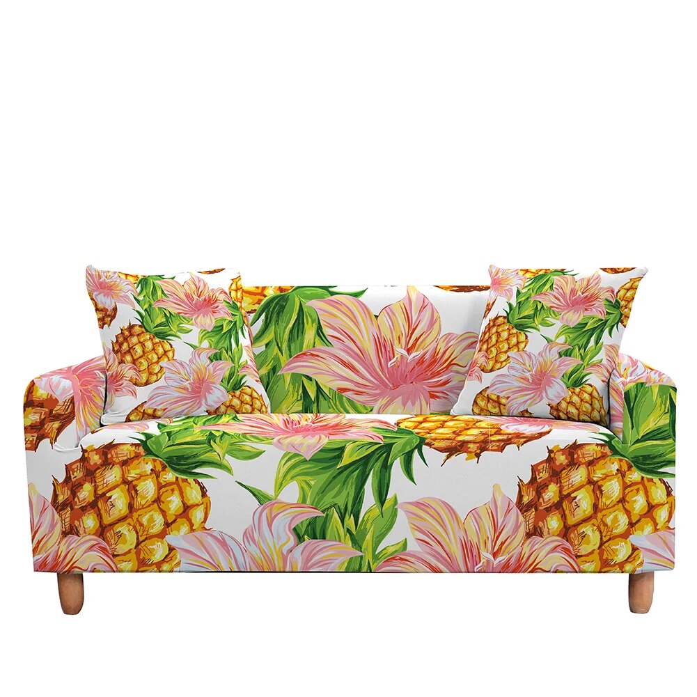 Slipcovers Sofa Cover for Living Room Pineapple Sectional Stretch Couch