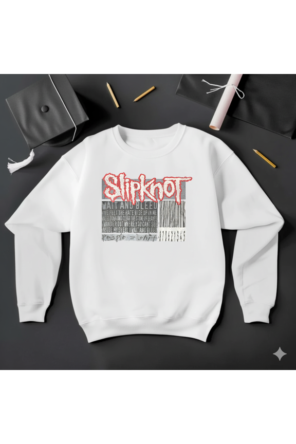 Slipknot 2000 Barcode Wait And Bleed Metal Band Retro Fan Sweatshirt V41226, up to size 5XL