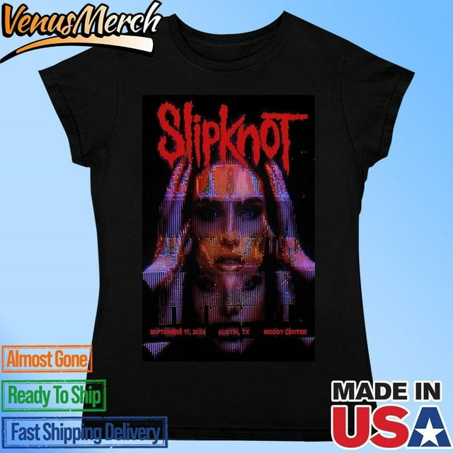 Slipknot Austin Tx September 17 2024 Moody Center Concert Shirt