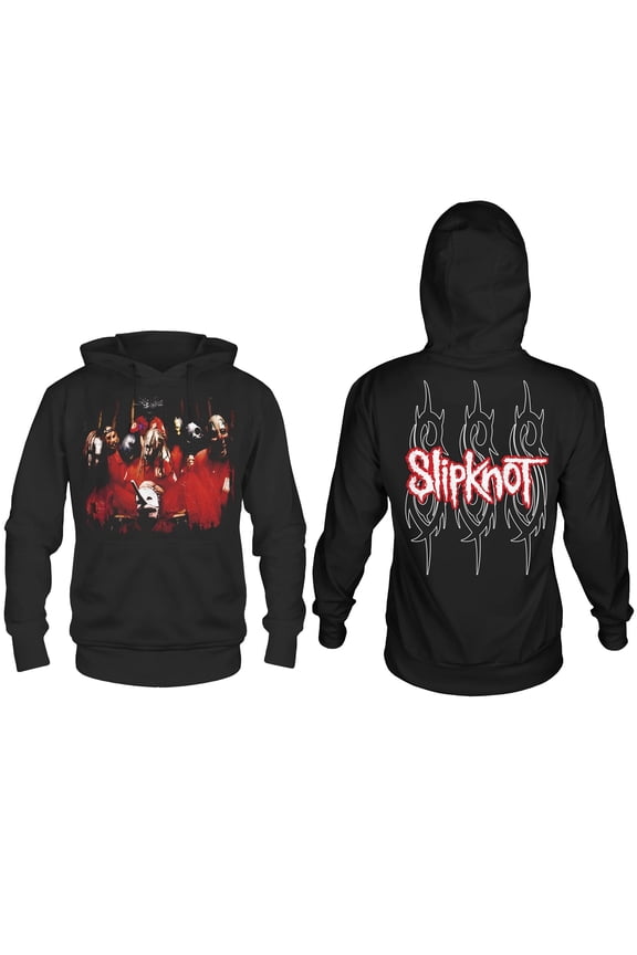 Slipknot Band Photo Pull Over Hoodie Black Medium | Officially Licensed Merchandise
