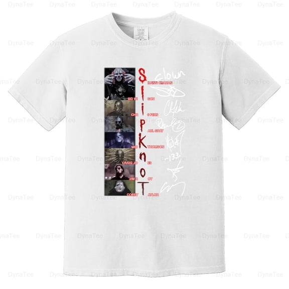 Slipknot Band Signature Shirt Gift Funny Fan Gift Heavy Metal Comfort Color T-Shirt NEW Unisex, up to 4XL