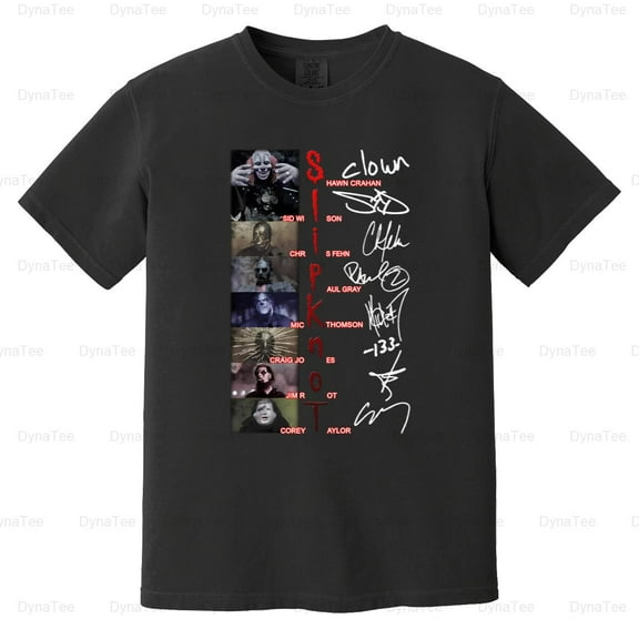 Slipknot Band Signature Shirt Gift Funny Fan Gift Heavy Metal Comfort Color T-Shirt NEW Unisex, up to 4XL
