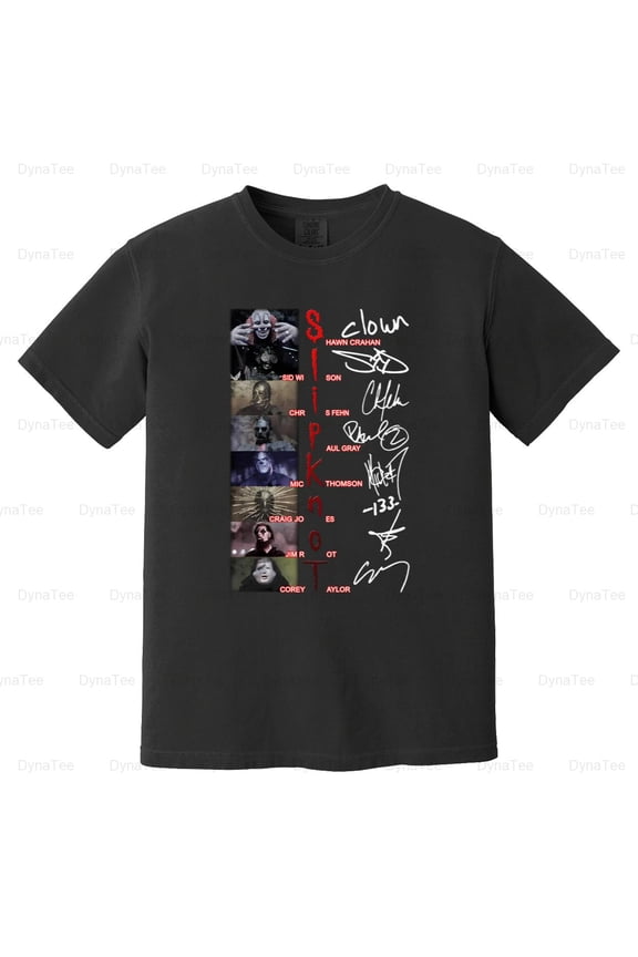 Slipknot Band Signature Shirt Gift Funny Fan Gift Heavy Metal Comfort Color T-Shirt NEW Unisex, up to 4XL