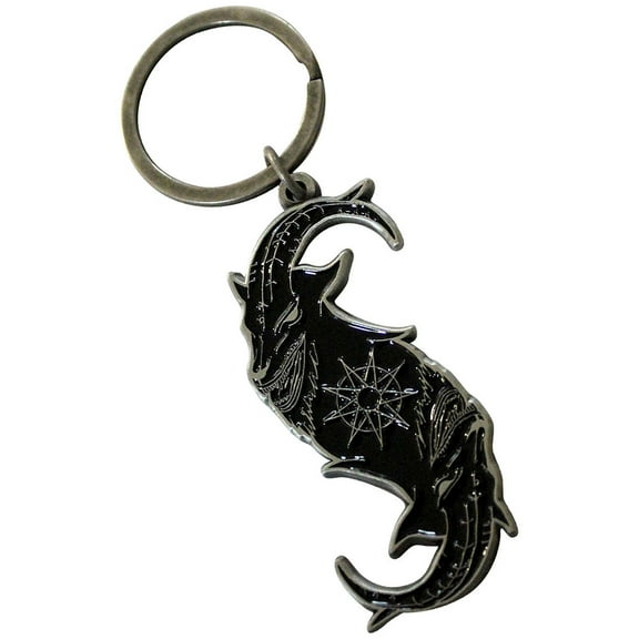 Slipknot Black Goat S Band Logo Keyring Keychain