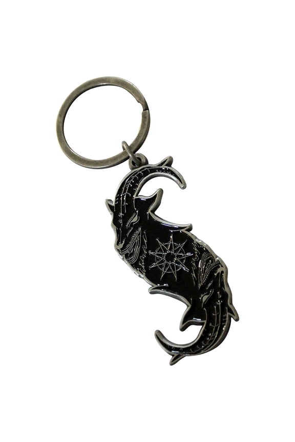 Slipknot Black Goat S Band Logo Keyring Keychain