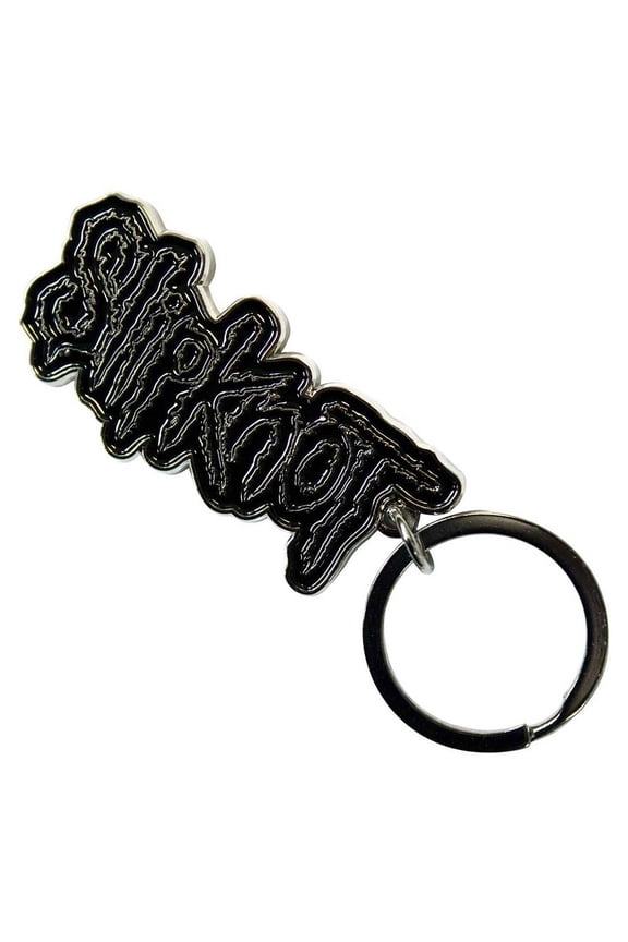 Slipknot Black Logo Black Border Band Logo Keyring Keychain