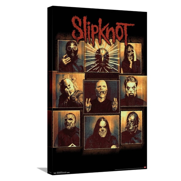 Slipknot - Bulletproof Canvas Wall Poster, 14.725" x 22.375"