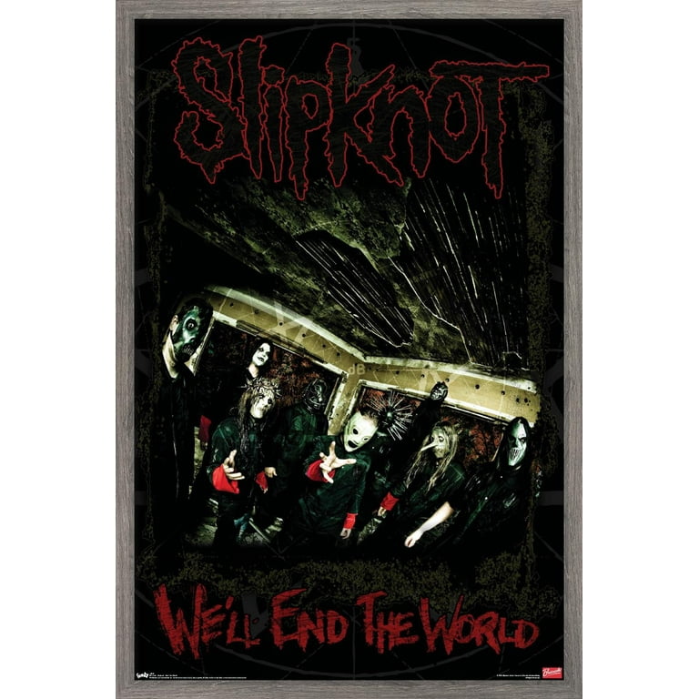 Syndicate tæerne Politisk Slipknot - End The World Wall Poster, 14.725" x 22.375", Framed -  Walmart.com
