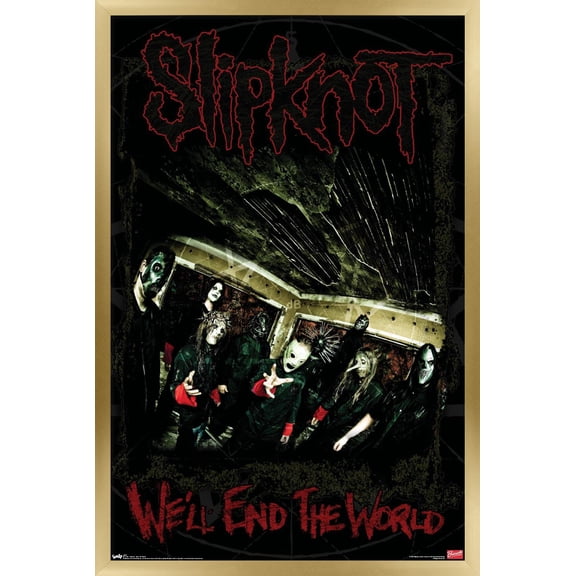 Slipknot - End The World Wall Poster, 22.375" x 34" Framed