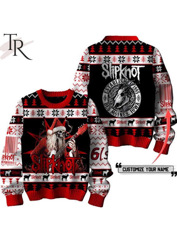 Slipknot Established 1995 Des Moines Iowa Custom Ugly Christmas Sweater