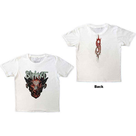 Slipknot Kids T-Shirt: Infected Goat (Back Print) (11-12 Years)