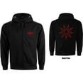 thumbnail image 1 of Slipknot Unisex Zipped Hoodie Sweatshirt 9 Point Star (Black) (Back Print) (Medium), 1 of 3