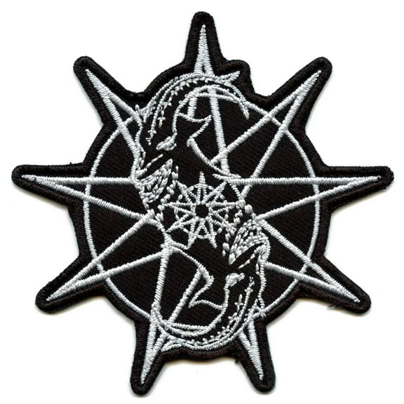 Slipknot Patch Goat Star Band Logo new Official Black Embroidered woven iron on
