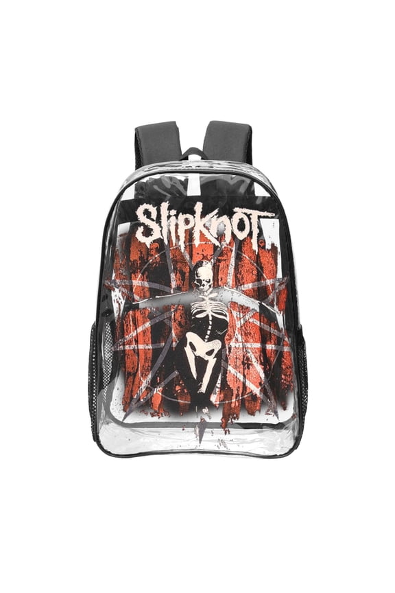 Slipknot - The Gray Chapter Star Transparent Backpack Fashion Travel Backpack Laptop Backpack 16 Inch