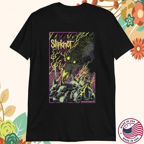Slipknot Tour For Fans Short Sleeve Cotton Black T-Shirt TT75