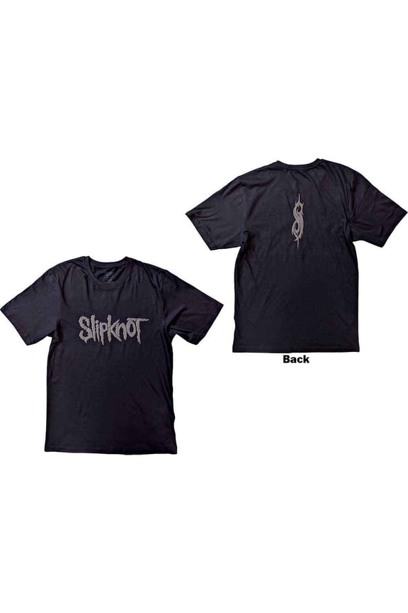 Slipknot Unisex Hi-Build T-Shirt: Logo (Back Print) (Medium)