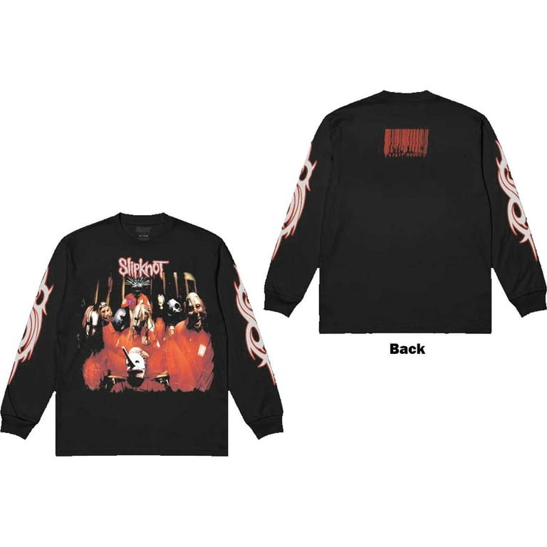 Slipknot Unisex Long Sleeve T-Shirt Spit it Out (Back & Sleeve