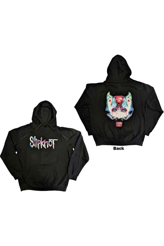 Slipknot Unisex Pullover Hoodie: Eye Logo (Back Print) (X-Large)
