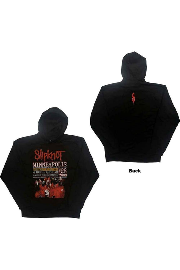Slipknot Unisex Pullover Hoodie: Minneapolis '09 (Back Print) (X-Small)