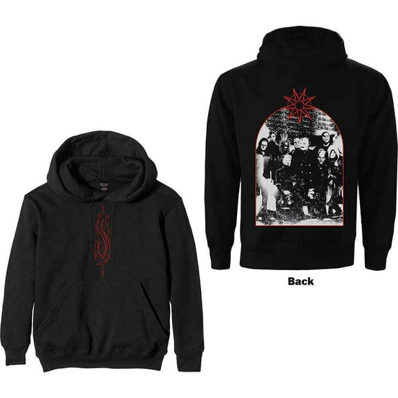 Slipknot Unisex Pullover Hoodie Sweatshirt Arched Group Photo (X-Large)