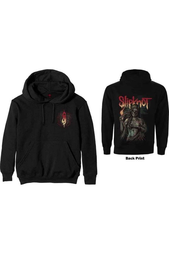 Slipknot Unisex Pullover Hoodie Sweatshirt Burn Me Away (Back Print) (Large)