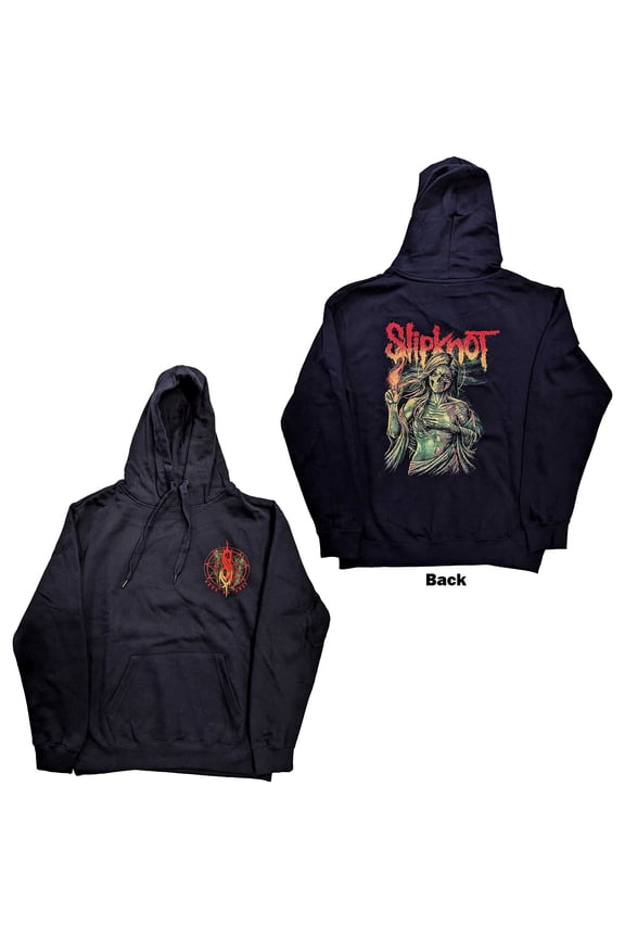 Slipknot Unisex Pullover Hoodie Sweatshirt Burn Me Away (Back Print) (Medium)
