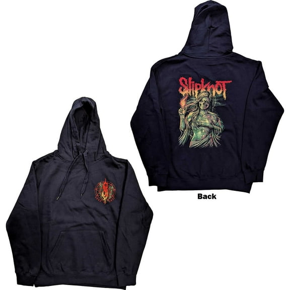 Slipknot Unisex Pullover Hoodie Sweatshirt Burn Me Away (Back Print) (Small)