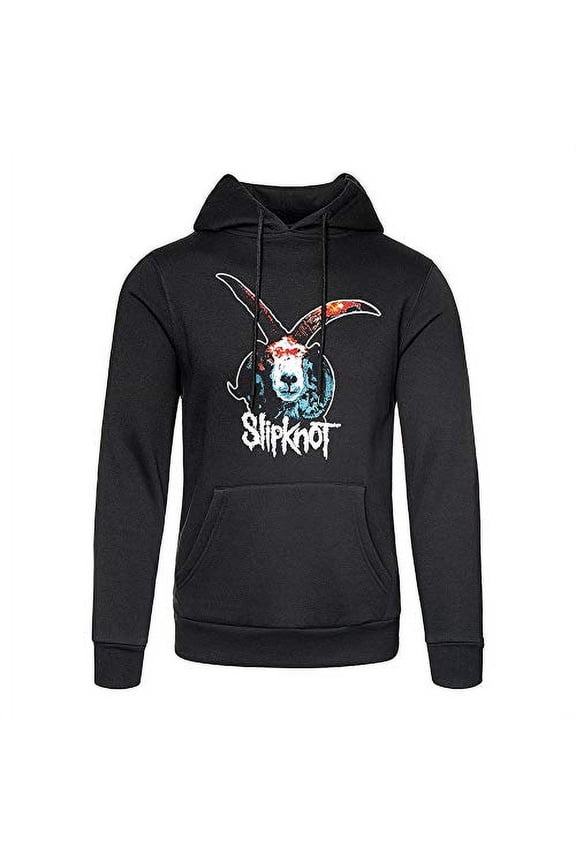 Slipknot Unisex Pullover Hoodie Sweatshirt Graphic Goat (Back Print) (Large)