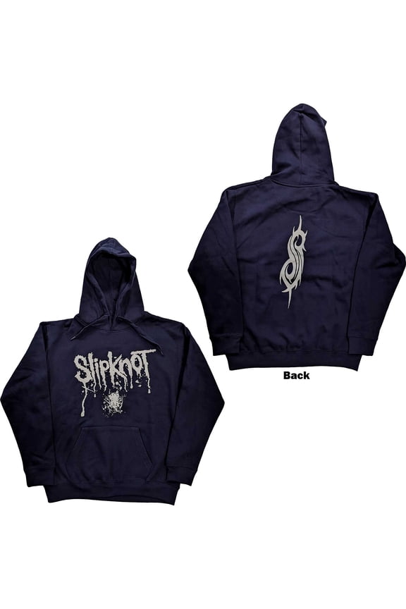 Slipknot Unisex Pullover Hoodie Sweatshirt Splatter (Back Print) (Small)