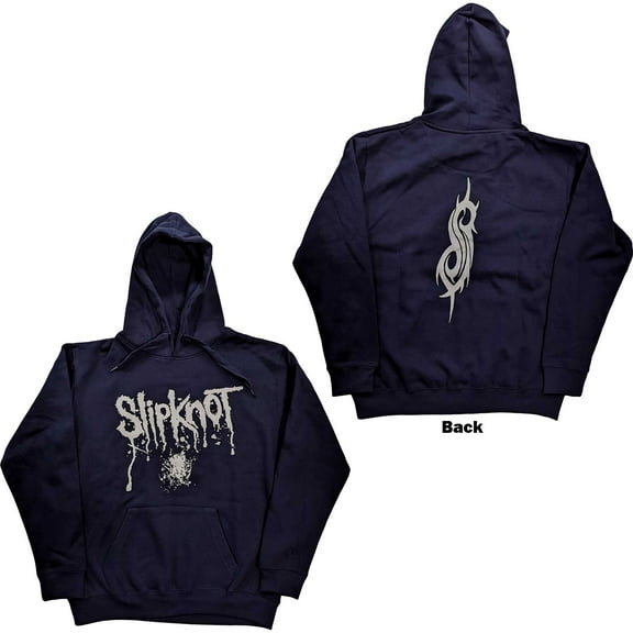 Slipknot Unisex Pullover Hoodie Sweatshirt Splatter (Back Print) (X-Large)