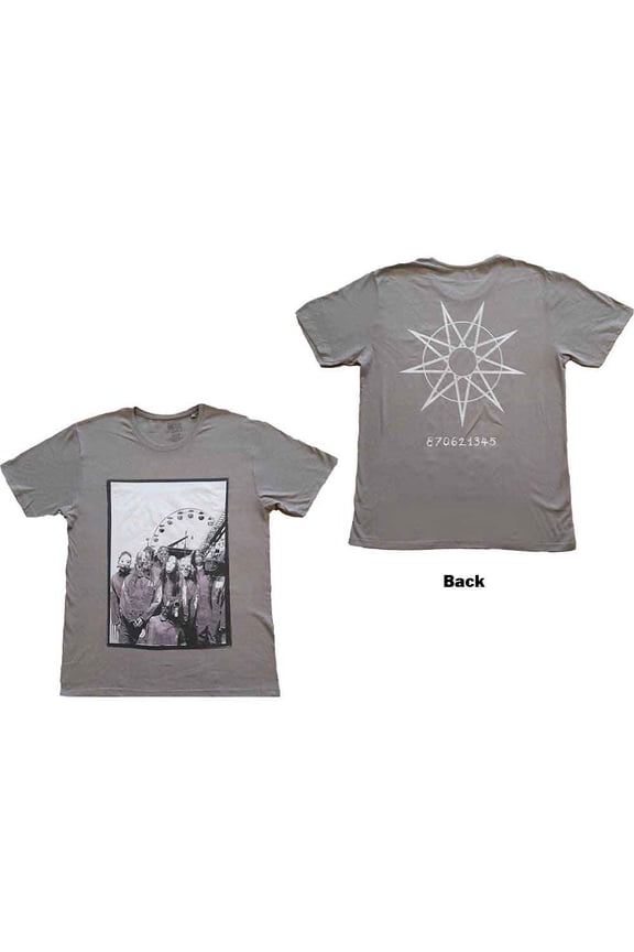 Slipknot Unisex T-Shirt Amusement Park (Back Print) (Small)