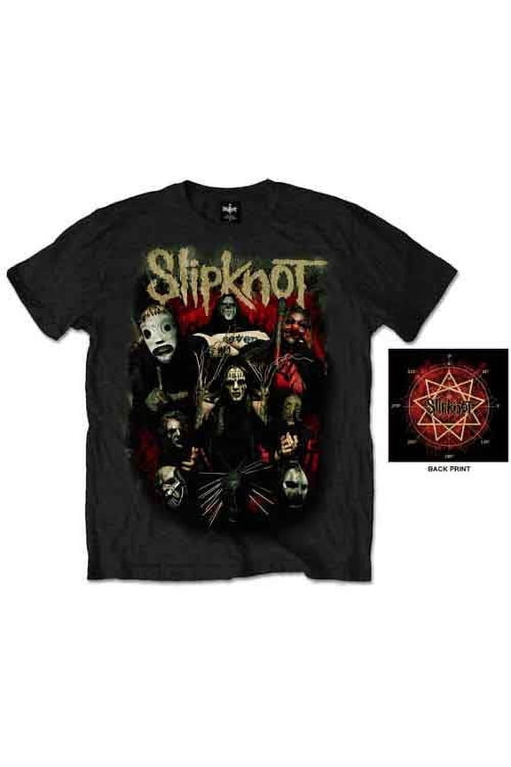 Slipknot Unisex T-Shirt Come Play Dying (Back Print) (Large)