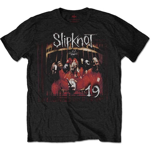 Slipknot Unisex T-Shirt Debut Album 19 Years (Back Print) (Large)