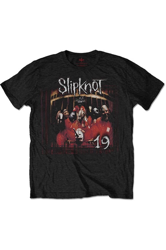 Slipknot Unisex T-Shirt Debut Album 19 Years (Back Print) (Large)