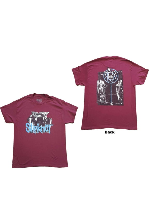 Slipknot Unisex T-Shirt Goat Logo Demon (Back Print) (Medium)