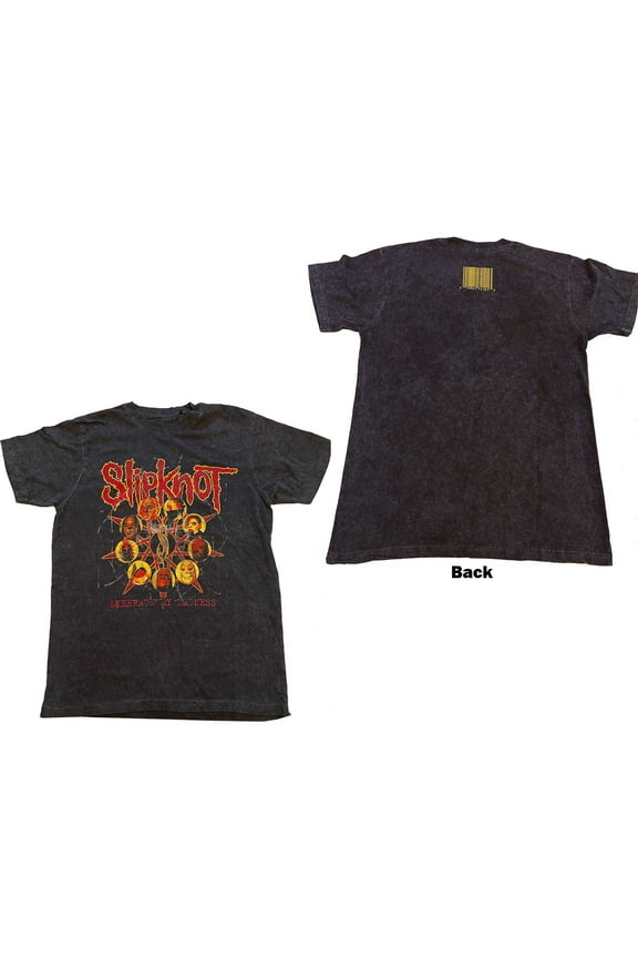 Slipknot Unisex T-Shirt Liberate (Wash Collection & Back Print) (Large)