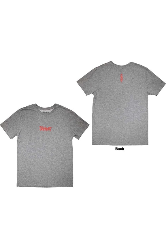 Slipknot Unisex T-Shirt: Mini Logo (Back Print) (Large)