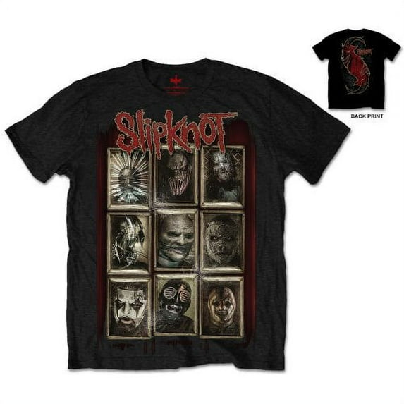 Slipknot Unisex T-Shirt New Masks (Back Print) (Medium)