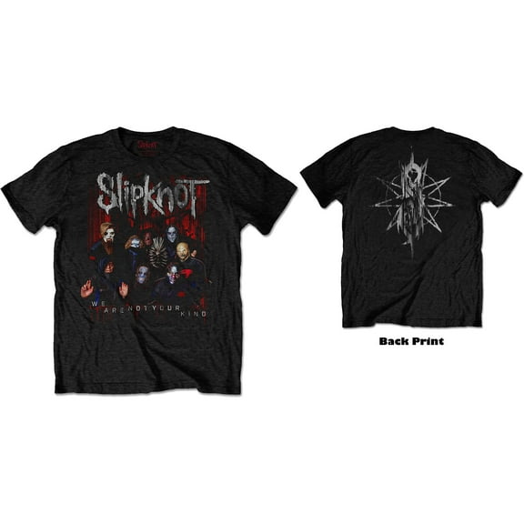 Slipknot Unisex T-Shirt WANYK Group Photo (Back Print) (X-Large)