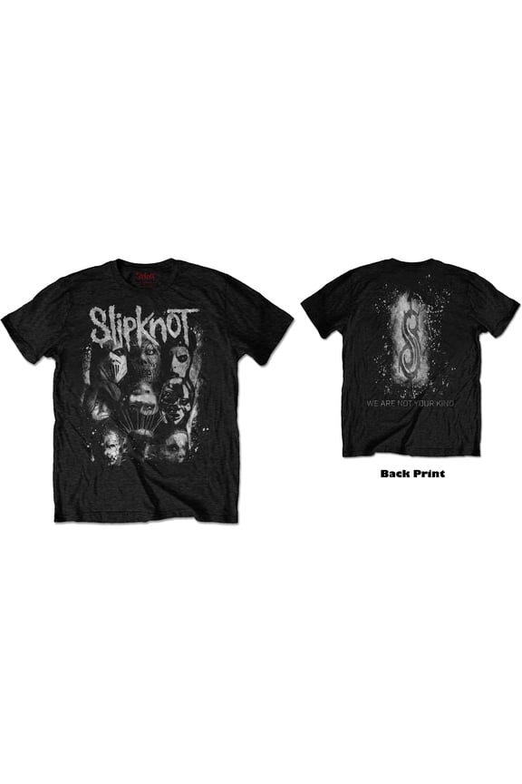 Slipknot Unisex T-Shirt WANYK White Splatter (Back Print) (Small)