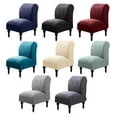 thumbnail image 1 of Slipper Chair Slipcover Stretch Contemporary Style Armless Chair Accent Chair Cover Protector Elastic Spandex Modern Solid Home Decor, 1 of 7