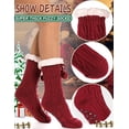thumbnail image 1 of Slipper Fuzzy Socks for Women Fluffy Cozy Cabin Winter Warm Soft Fleece Comfy Thick Socks with Grips 1Pairs, 1 of 6